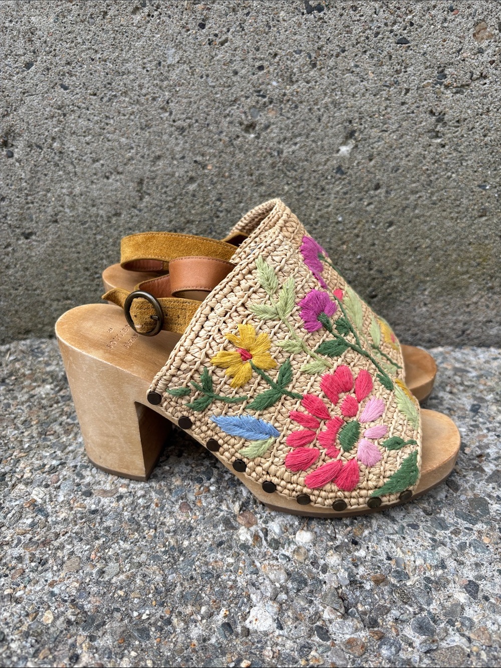 Les Souliers Sézane Dakota High Clogs Size 39 EU - Picture 4 of 12